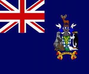 yapboz Güney Georgia ve Güney Sandwich Adaları bayrağı